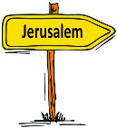 Jerusalem Wegweiser, Navi mieten Israel