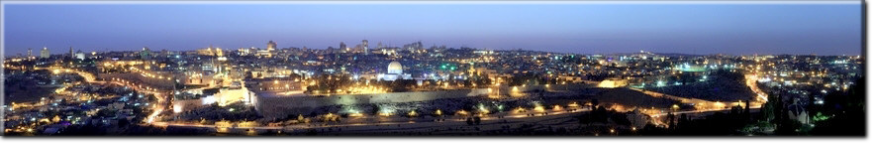 Jerusalem bei Nacht Navi mieten Israel 